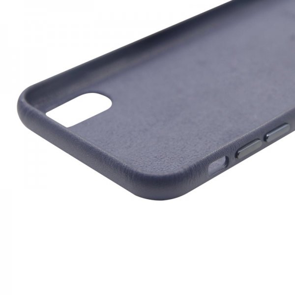 iPhone X/iPhone Xs Skal Läder Blå