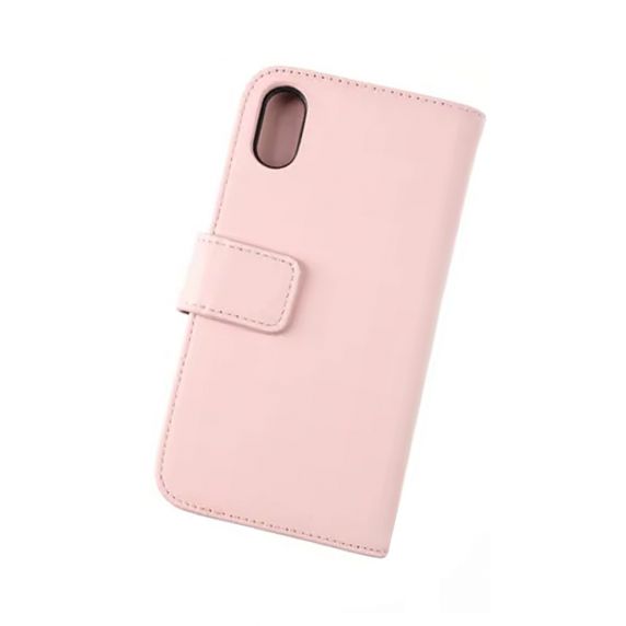 Rvelon iPhone X/iPhone Xs Fodral Äkta Läder Rosa