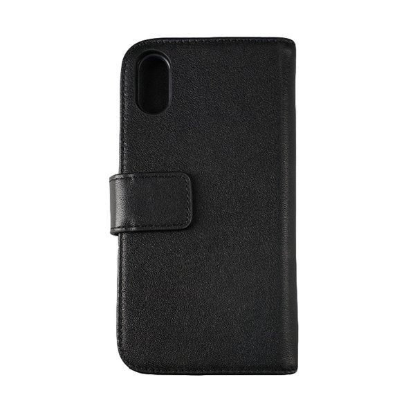 Rvelon iPhone X/iPhone Xs Fodral Äkta Läder Svart