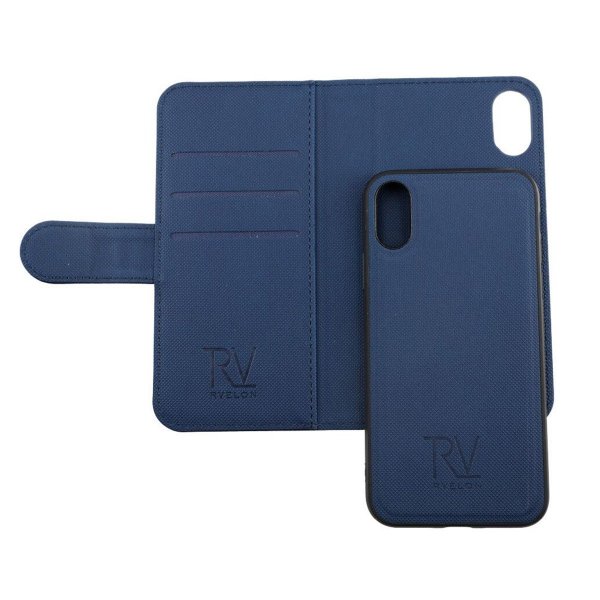 Rvelon iPhone X/iPhone Xs Fodral Magnetiskt Avtagbart Skal Blå