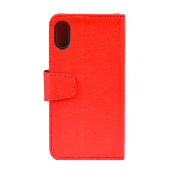 iPhone X/iPhone Xs Fodral Utfällbart Kortfack Röd