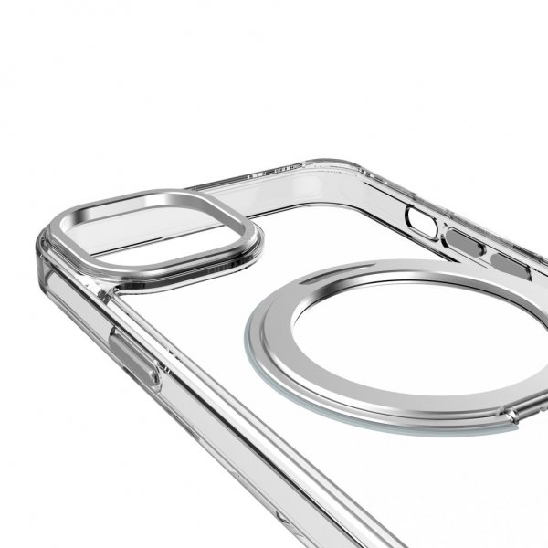 Decoded iPhone 15 Plus Skal Recycled Plastic Transparant Loop Stand Back Cover Klar