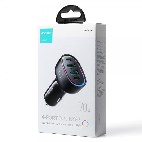 Joyroom Billaddare JR-CL29 70W 4 Port Car Charger
