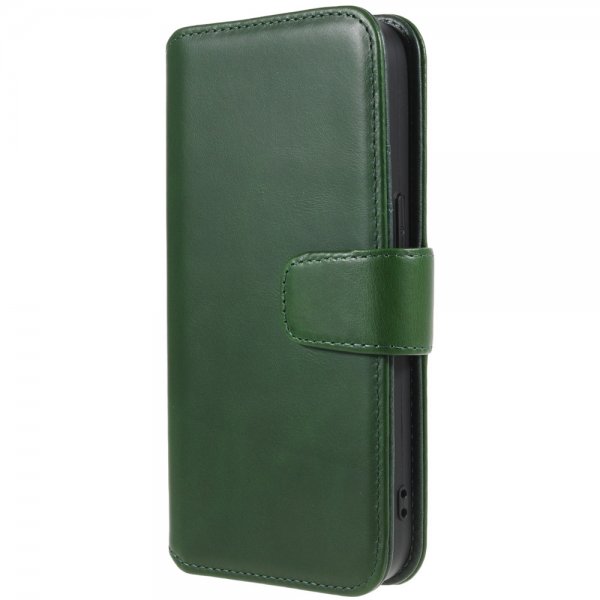 Nordic Covers iPhone 14 Pro Max Fodral Essential Leather Juniper Green