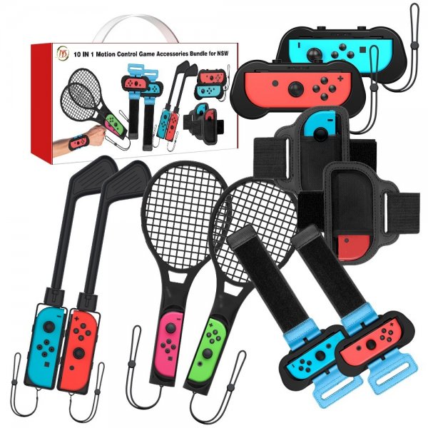 JYS NS215 10-i-1 Sporttillbehörskit till Nintendo Switch