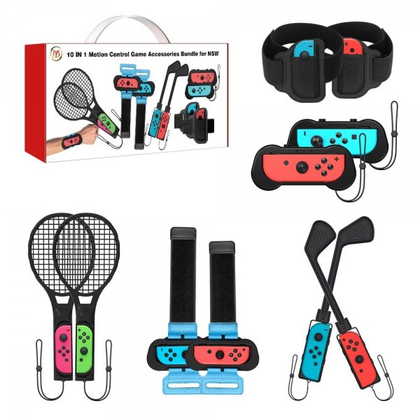 JYS NS215 10-i-1 Sporttillbehörskit till Nintendo Switch