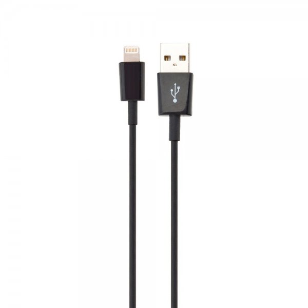 Xqisit Kabel Charge & Sync USB-A till Lightning 1m Svart