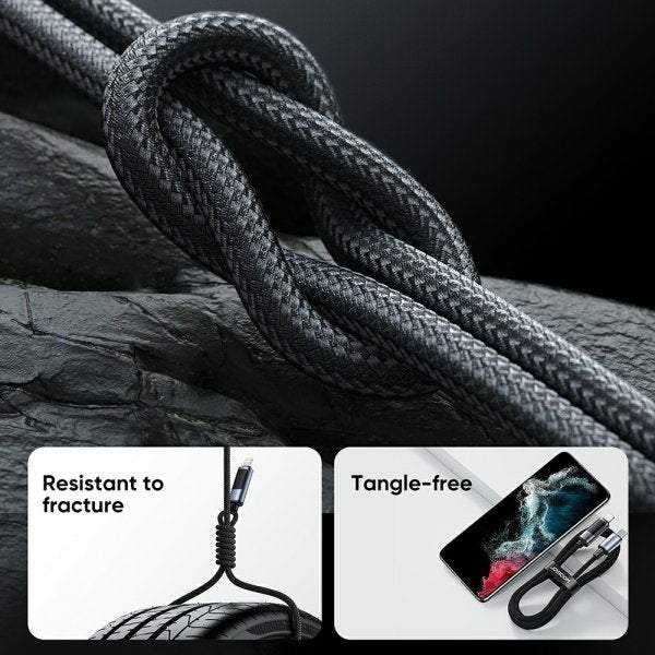 Joyroom Kabel Digital Display Fast Charging Cable USB-C till USB-C 100W 1.2m