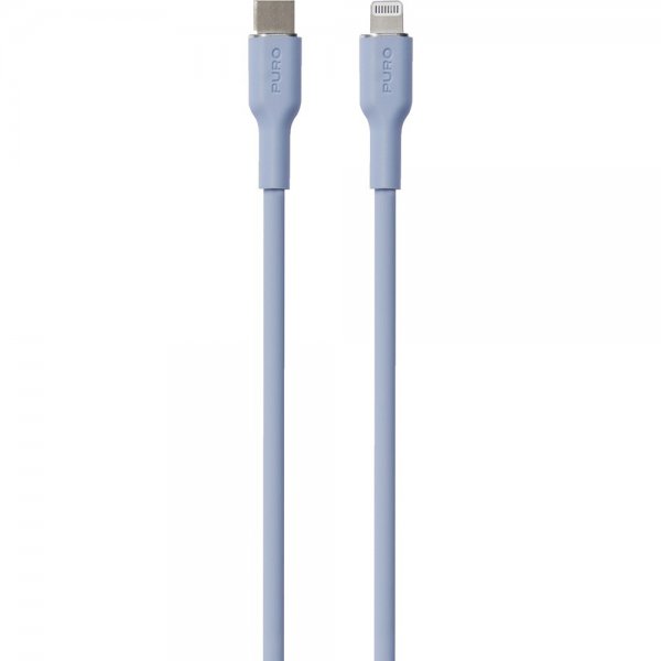 Puro Kabel Soft Charge & Sync Cable USB-C/Lightning 1.5m Ljusblå