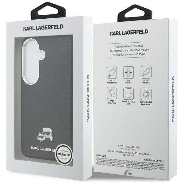 Karl Lagerfeld Samsung Galaxy S26 Plus Skal Saffiano MagSafe Svart