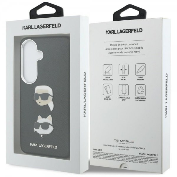 Karl Lagerfeld Samsung Galaxy S26 Skal Saffiano Karl & Choupette Svart