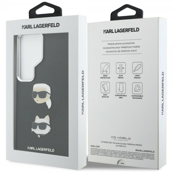 Karl Lagerfeld Samsung Galaxy S26 Ultra Skal Saffiano Karl & Choupette Svart