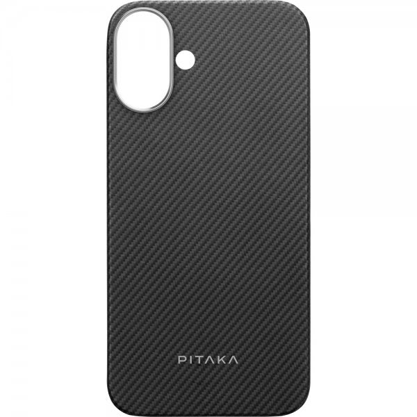 Pitaka iPhone 16 Skal Ultra-Slim Case MagSafe Black/Grey Twill