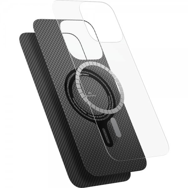 Pitaka iPhone 16 Skal Ultra-Slim Case MagSafe Black/Grey Twill