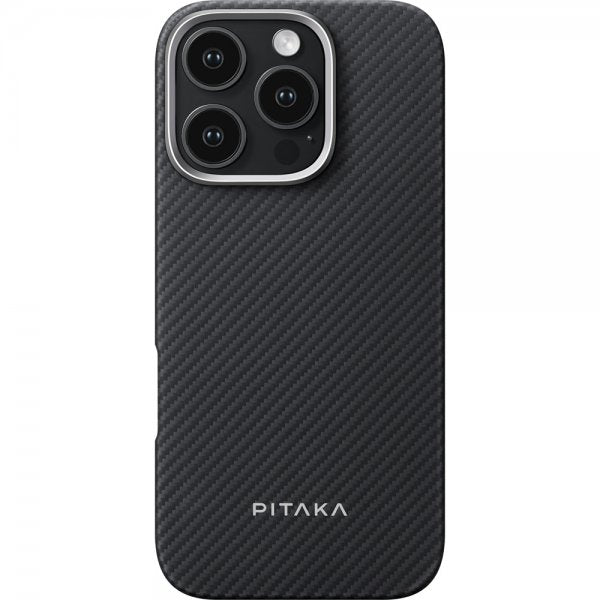 Pitaka iPhone 16 Pro Max Skal Ultra-Slim Case MagSafe Black/Grey Twill