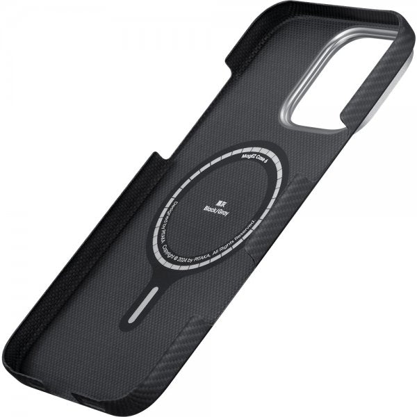 Pitaka iPhone 16 Pro Max Skal Ultra-Slim Case MagSafe Black/Grey Twill