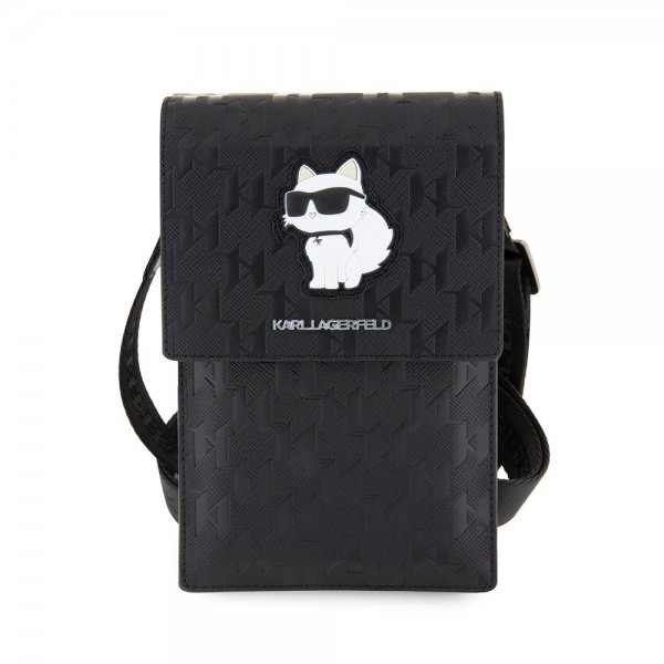 Karl Lagerfeld Wallet Phone Pouch Monogram Choupette Svart