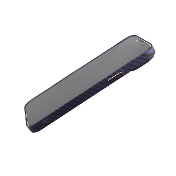 iPhone 14 Plus Skal Kolfibermönster Lila