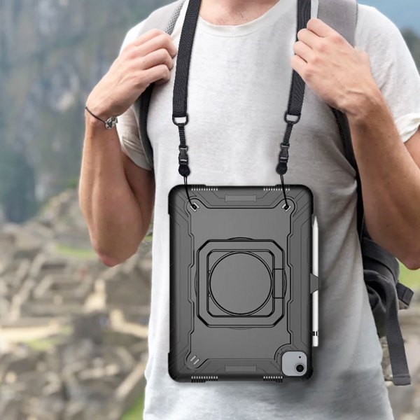 Armor-X iPad Air 10.9 (gen 4/5) Skal Rugged Case Kick-stand Folding Grip