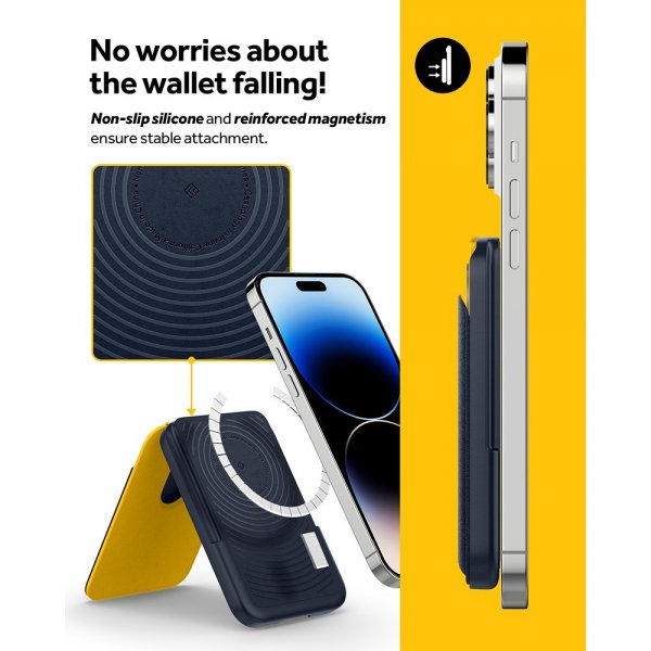 Caseology Korthållare Nano Pop MagSafe Wallet Stand Blueberry Navy
