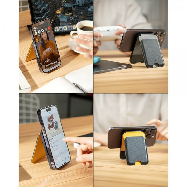 Caseology Korthållare Nano Pop MagSafe Wallet Stand Grape Purple