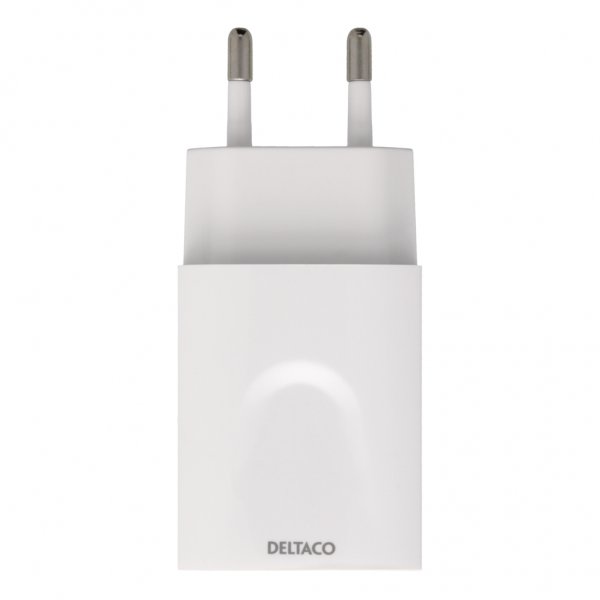 Deltaco Laddare 12W 1xUSB-A Vit