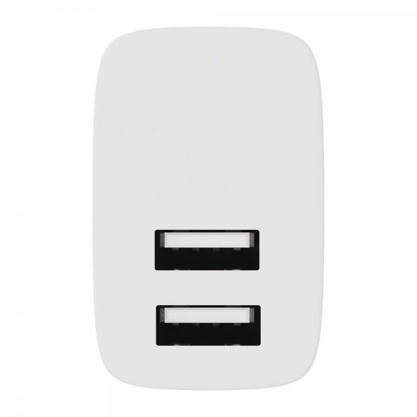 X2O Laddare 17W Dubbel USB-A/USB-A Vit