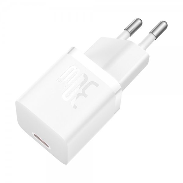 Baseus Laddare GaN5 Fast Charger Mini 30W Vit