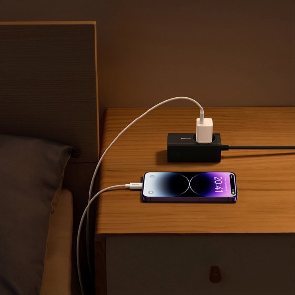 Baseus Laddare GaN5 Fast Charger Mini 30W Vit
