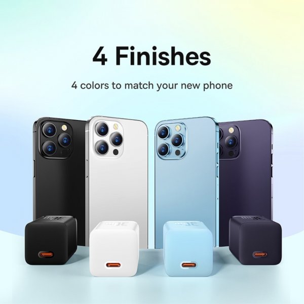Baseus Laddare GaN5 Fast Charger Mini 30W Vit