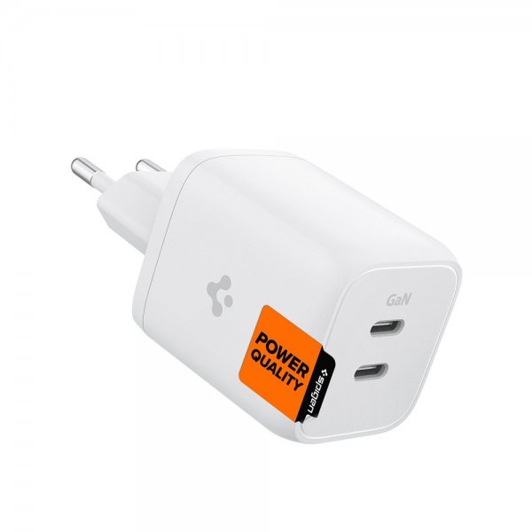 Spigen Laddare PowerArc ArcStation Pro GaN Dual Port 65W Vit