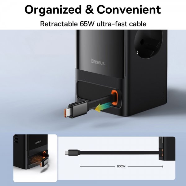 Baseus Laddare PowerCombo Digital PowerStrip