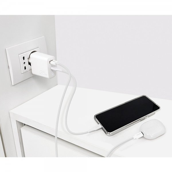 Puro Laddare USB-A + USB-C Wall Charger 25W