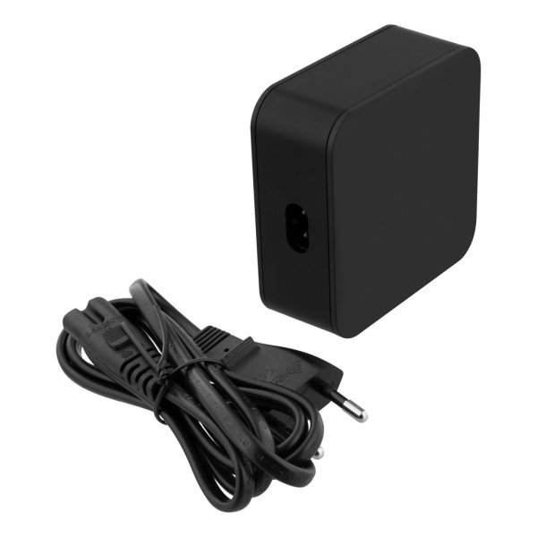 Deltaco Laddare USB-C PD 45W & USB-A 18W Snabbladdning Svart