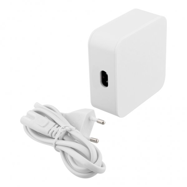 Deltaco Laddare USB-C PD 45W & USB-A 18W Snabbladdning Vit