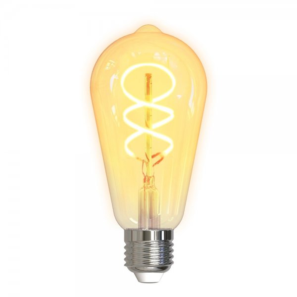 Deltaco Smart Home LED-lampa Filament E27 WiFi ST64 Spiral 5.5W