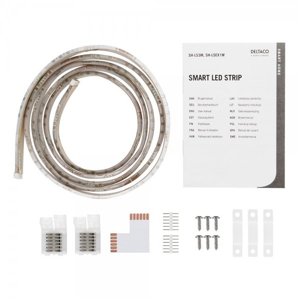 Deltaco Smart Home LED-list förlängning RGB 6-pin 1m