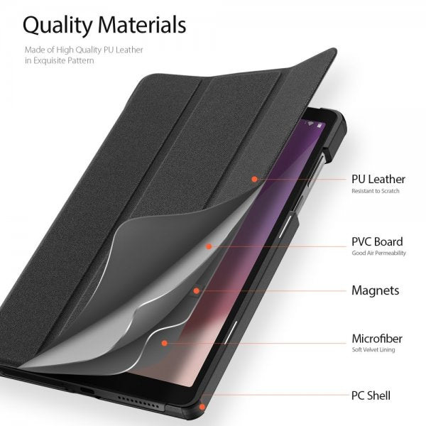 Dux Ducis Lenovo Tab M8 (4th gen) TB300 Fodral DOMO Series Svart