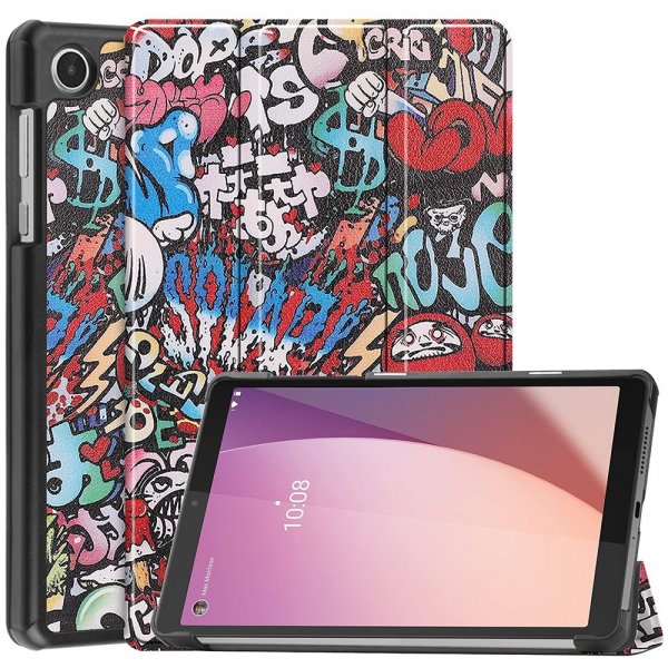 Lenovo Tab M8 (4th gen) TB300 Fodral Motiv Graffiti
