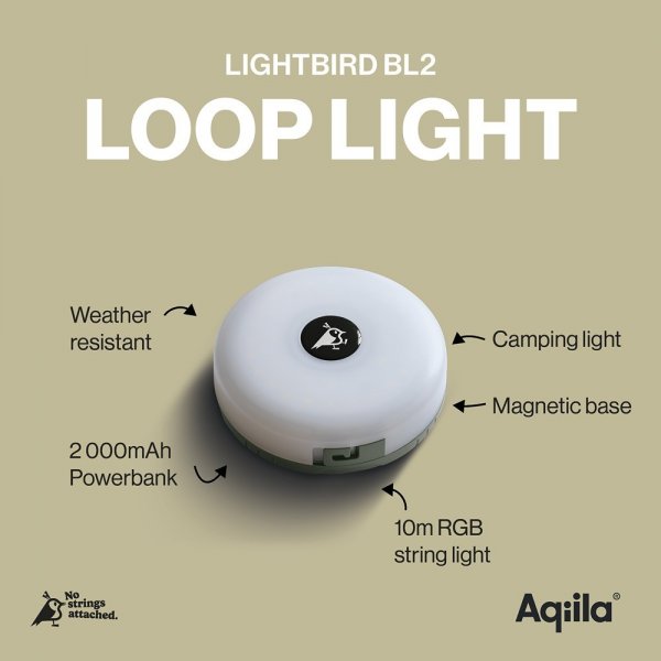 Aqiila Lightbird BL2 Portabel Utdragbar Ljusslinga
