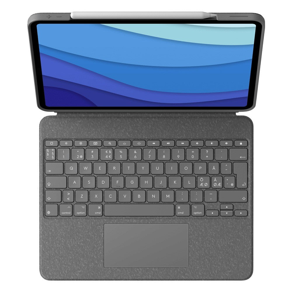 Logitech iPad Pro 12.9 (gen 4/5/6) Fodral med Tangentbord Combo Touch