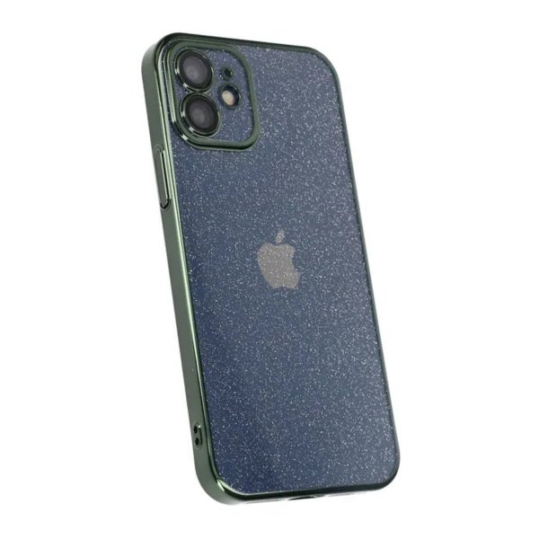 iPhone 11 Skal Glitter Transparent Stöttåligt Grön