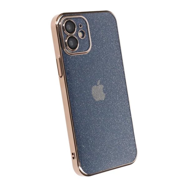 iPhone 11 Skal Glitter Transparent Stöttåligt Guld