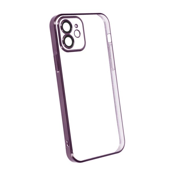 iPhone 11 Skal Glitter Transparent Stöttåligt Lila