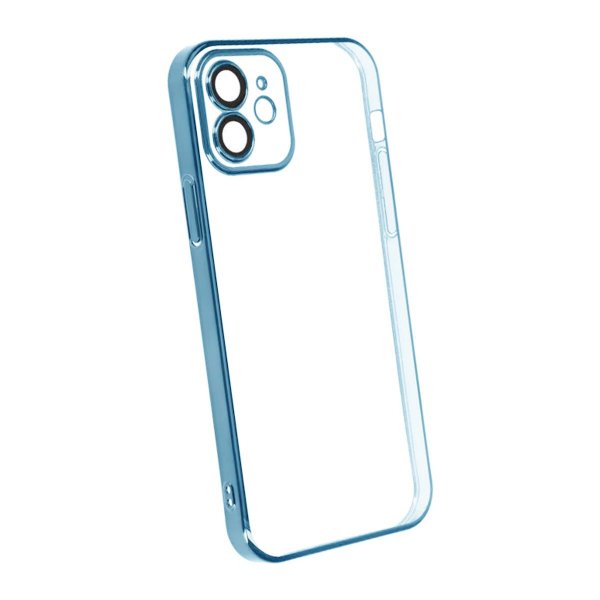 iPhone 12 Skal Glitter Transparent Stöttåligt Blå