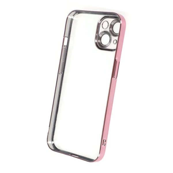 iPhone 15 Skal Glitter Transparent Stöttåligt Rosa