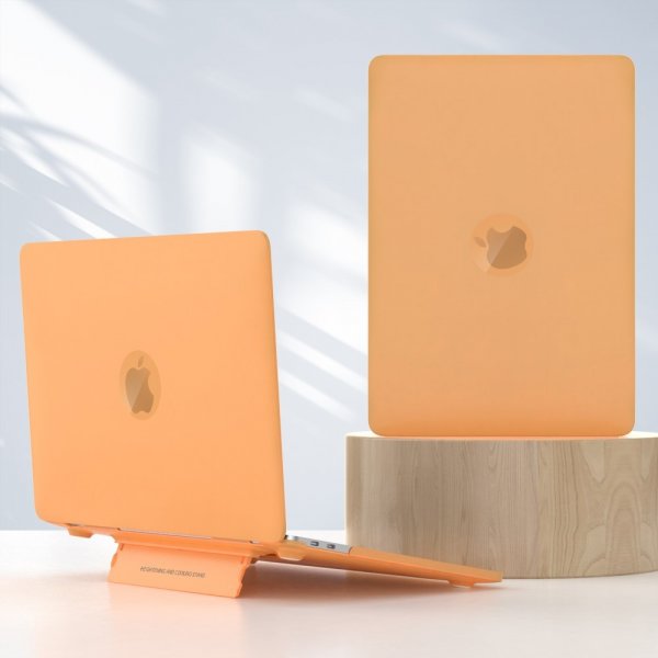 MacBook Air 15 M2 (A2941)/M3 (A3114) Skal Matt Stativfunktion Gul