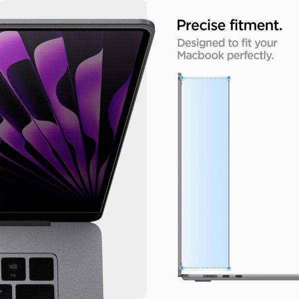 Spigen MacBook Air 15 M2 (A2941)/M3 (A3114) Skärmskydd Safe View Privacy