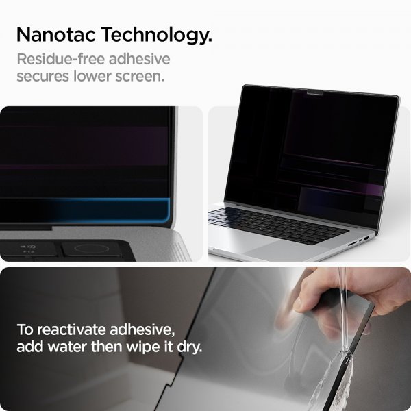 Spigen MacBook Pro 16 M1/M2/M3/M4 Skärmskydd Safe View