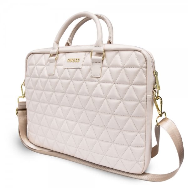 Guess MacBook Väska 15 tum Quilted Rosa